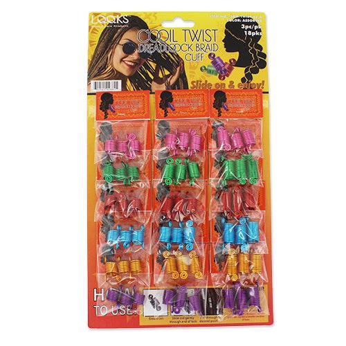 HAIR COIL TWIST 3PC/PK, ASST - VIP Extensions