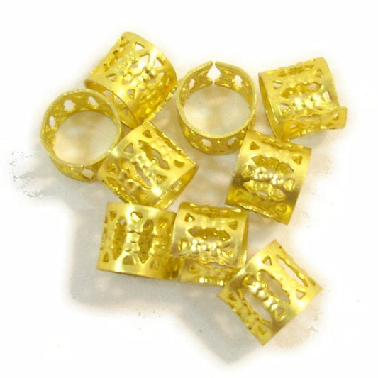 Hair Ornament Filigree Gold 12mm - VIP Extensions