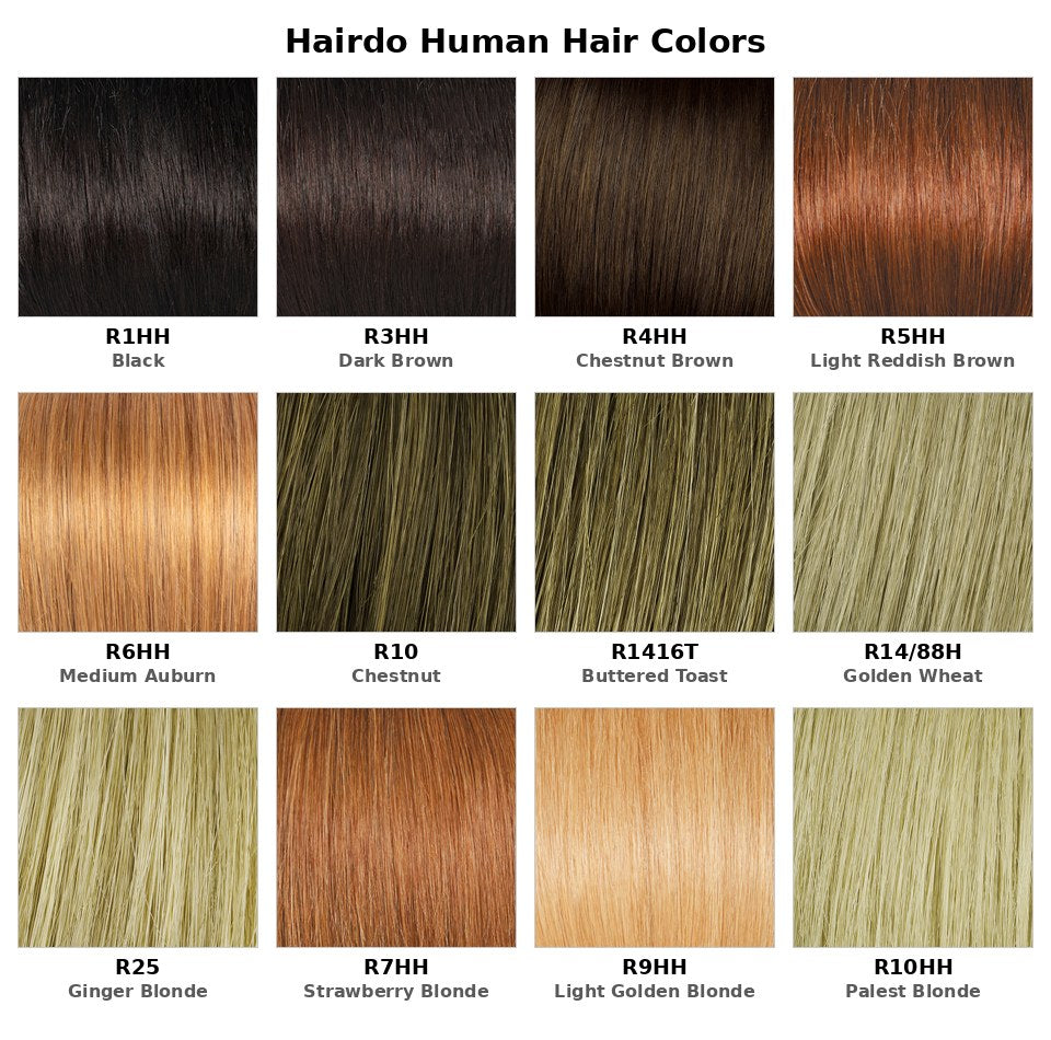 Hairdo Human Hair color chart - 12 shades
