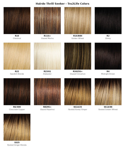 Hairdo Thrill Seeker - Tru2Life color chart