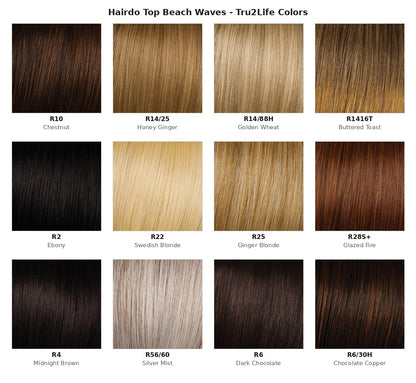 Hairdo Top Beach Waves - Tru2Life color chart