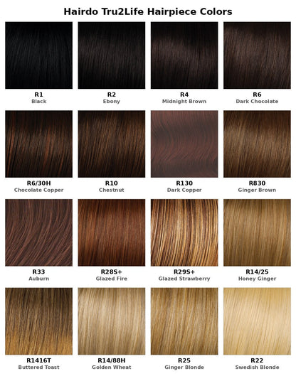 Hairdo 21" Straight Claw Clip Pony – R14/88 Golden Wheat color chart