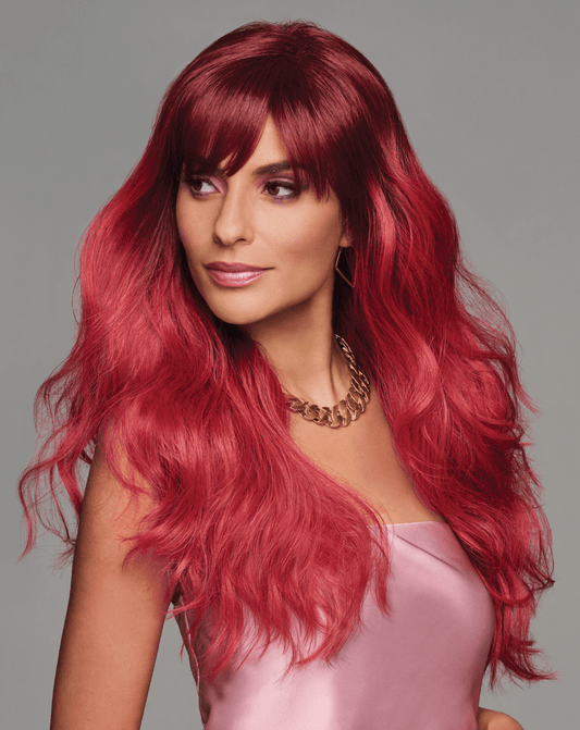 Hairuwear Hairdo That ' S My Jam Red Fantasy Wigs, Long Layered Hair, Average Cap Size - VIP Extensions
