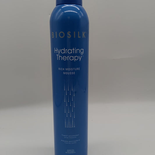 Hydrating Therapy Rich Moisture Mousse by Biosilk for Unisex 12.7 Oz - VIP Extensions