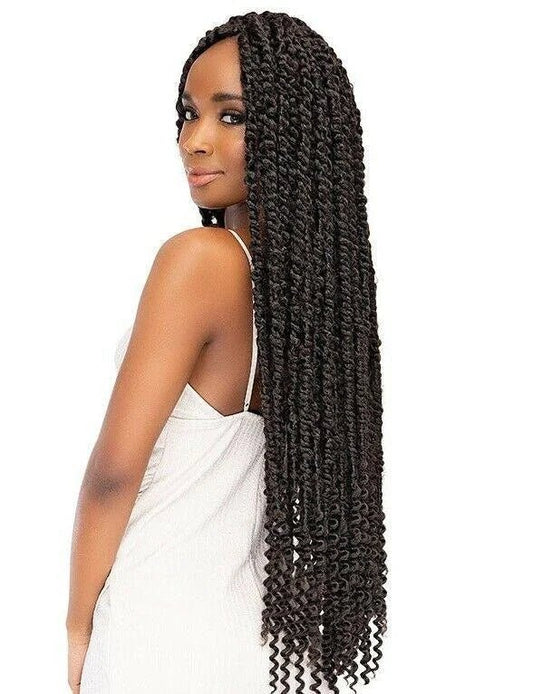 Janet Collection Nala Tress Passion Twist Crochet Braid 24"(613 Blonde)) - VIP Extensions