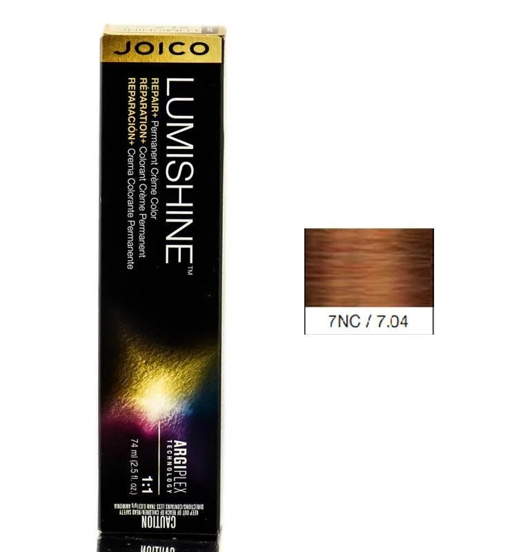 Joico LumiShine Permanent Creme Hair Color, 2.5 oz - 7NC Natural Copper