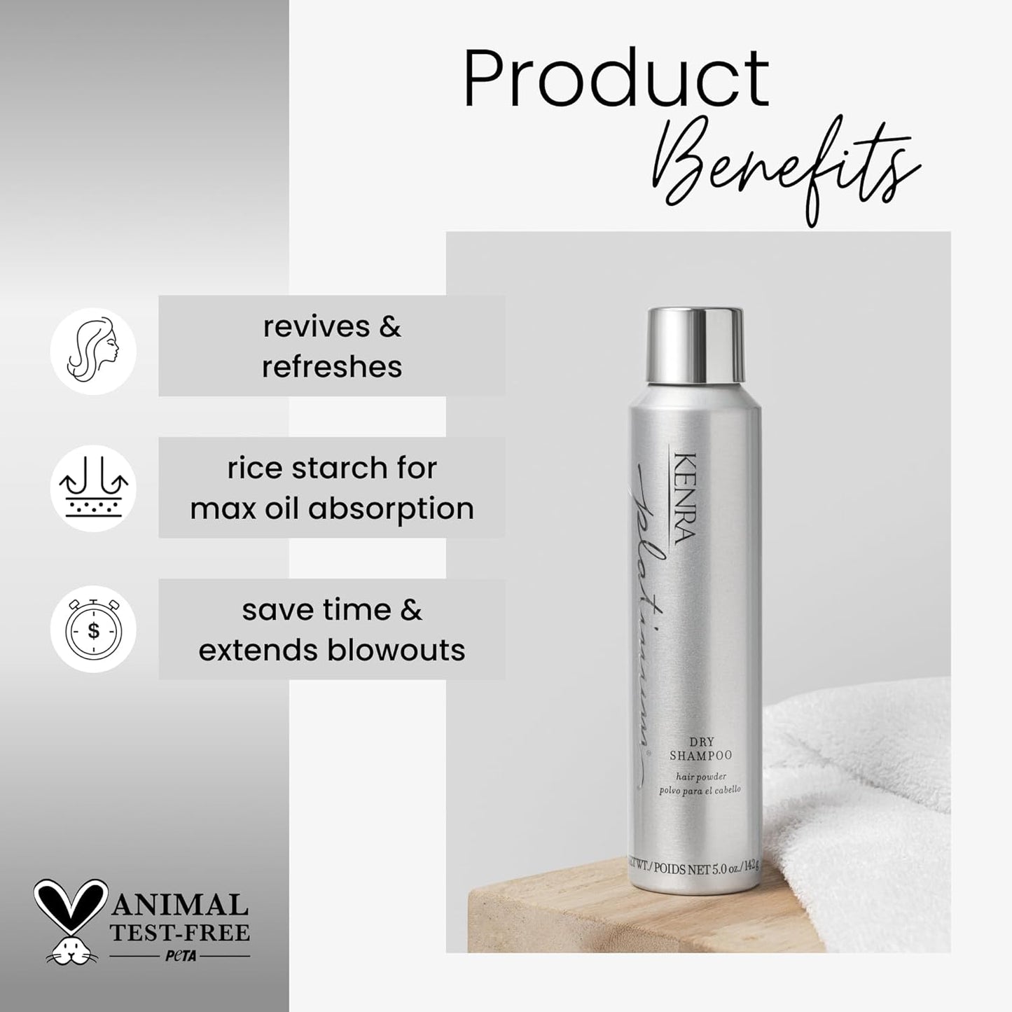 Kenra Platinum Dry Shampoo 5 fl oz - VIP Extensions