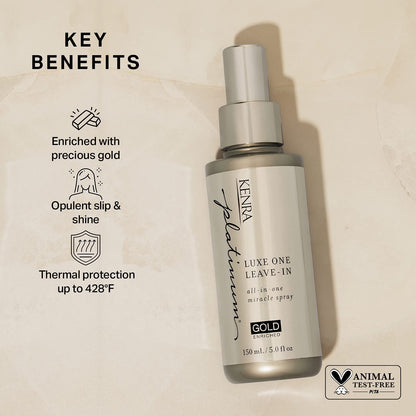 Kenra Platinum Luxe One Leave - In | All - In One Miracle Spray 5.0 fl oz - VIP Extensions