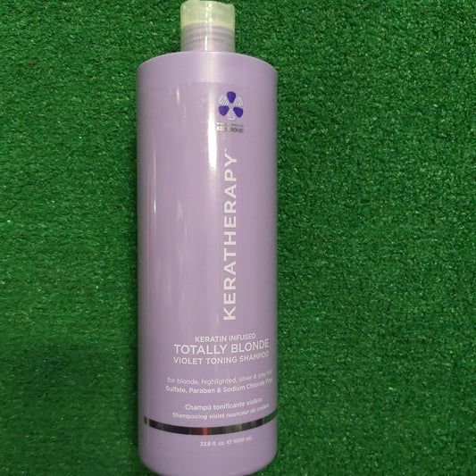 Keratherapy Totally Blonde Violet Toning Shampoo & Conditioner Set oz - VIP Extensions