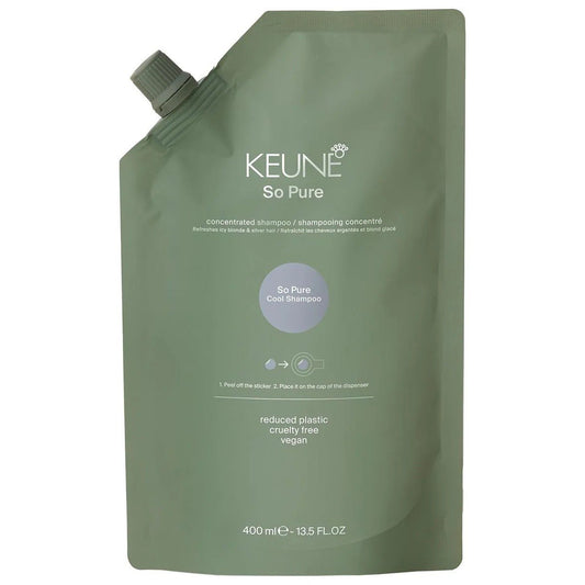Keune So Pure Cool Shampoo Refill 400ml - VIP Extensions