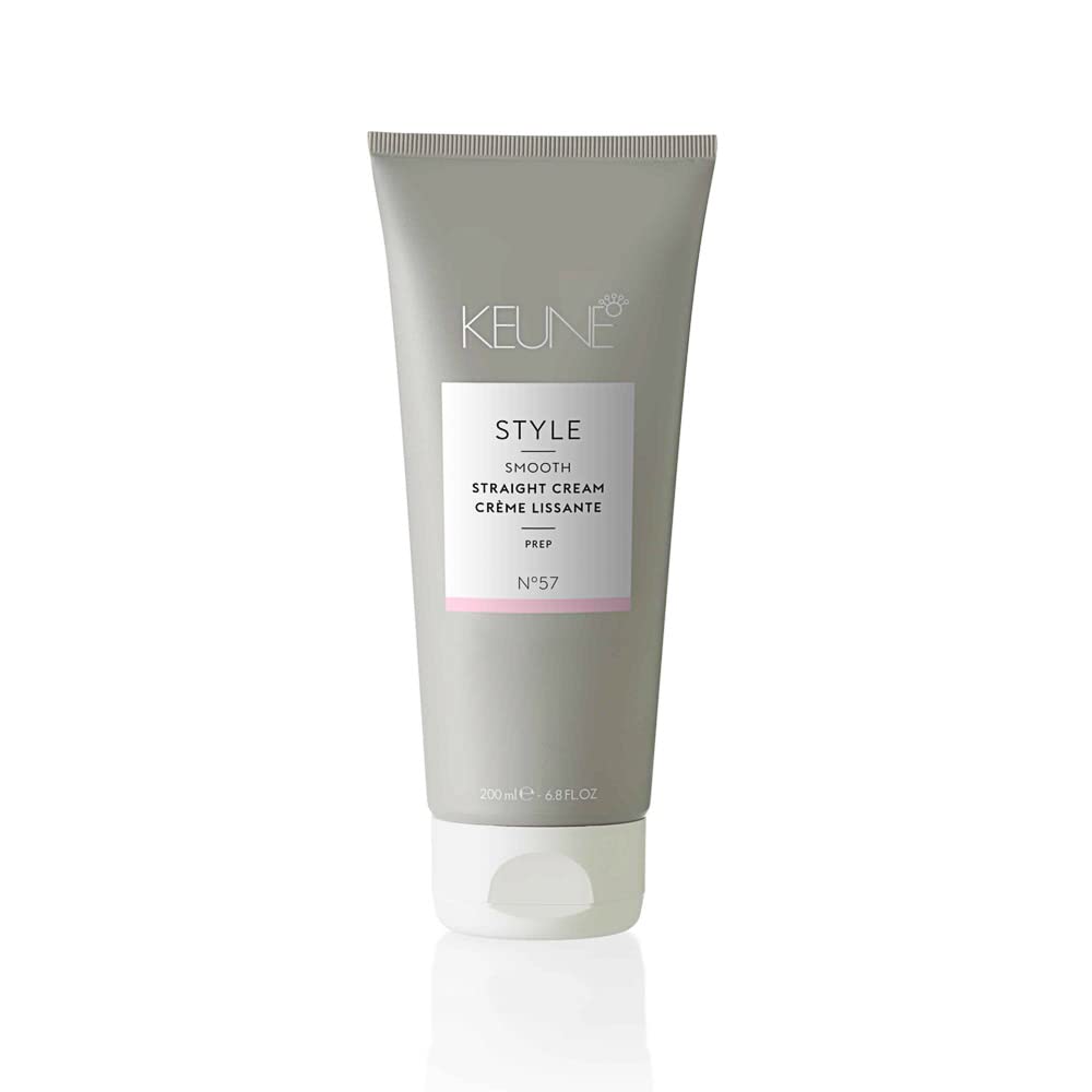 Keune Style Straight Cream, Heat - Activated & Anti - Frizz Cream for Smooth Hair, 6.8 Fl Oz - VIP Extensions