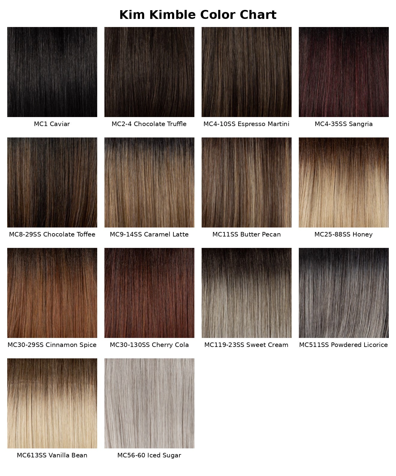 Kim Kimble color chart