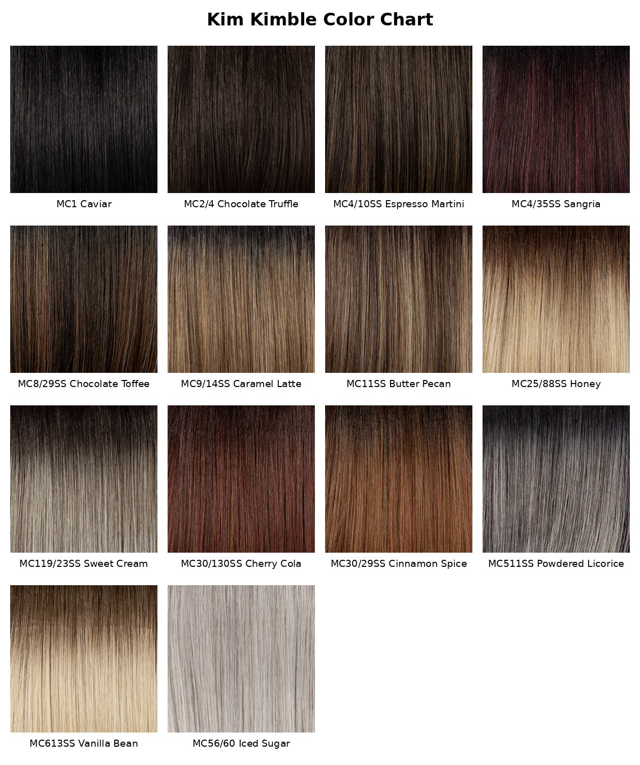 Kim Kimble color chart