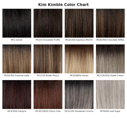 Kim Kimble color chart - 12 available shades