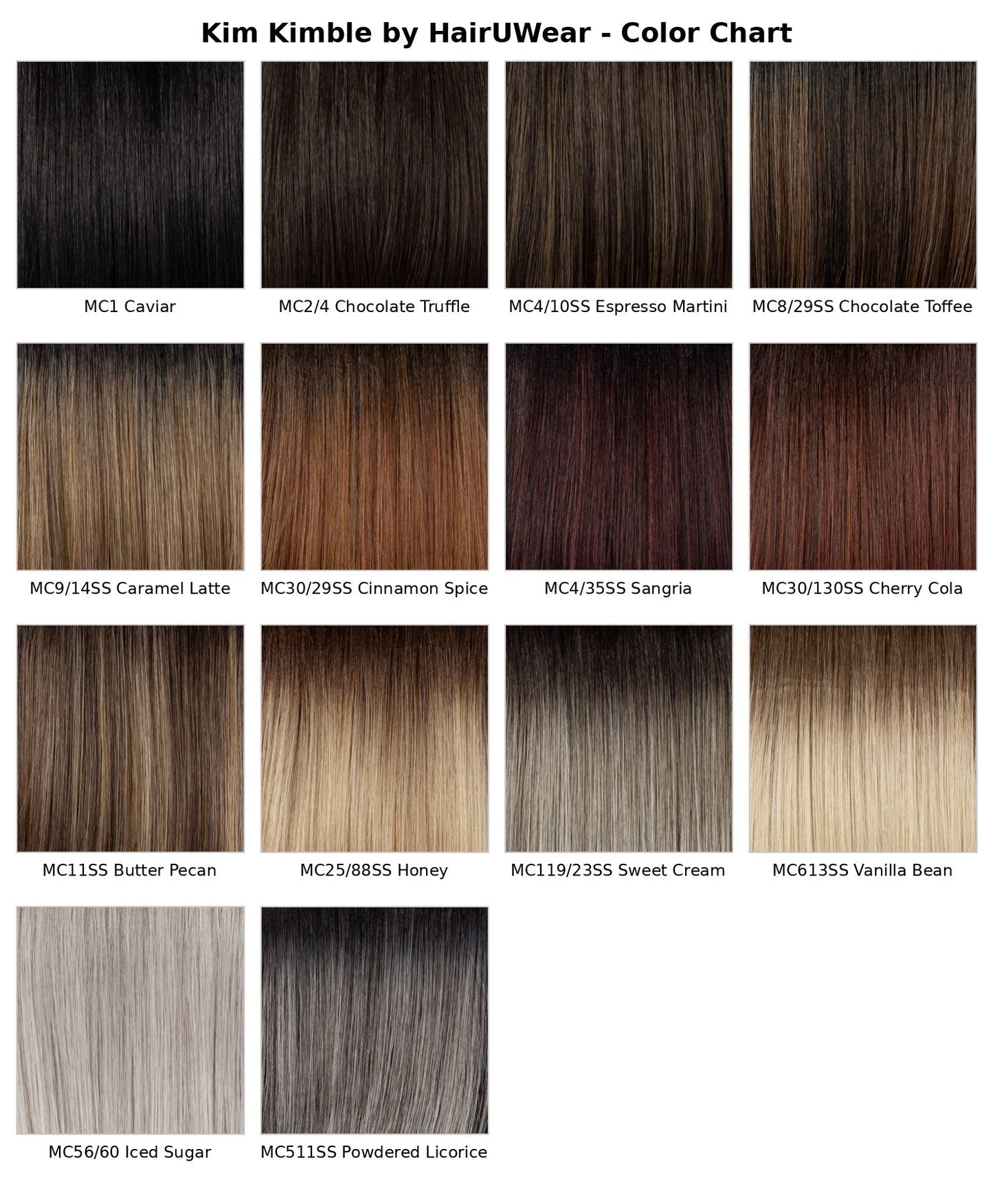 Kim Kimble color chart