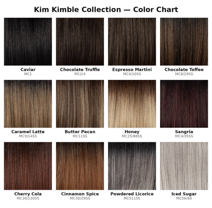 Kim Kimble color chart - 12 Tru2Life synthetic shades