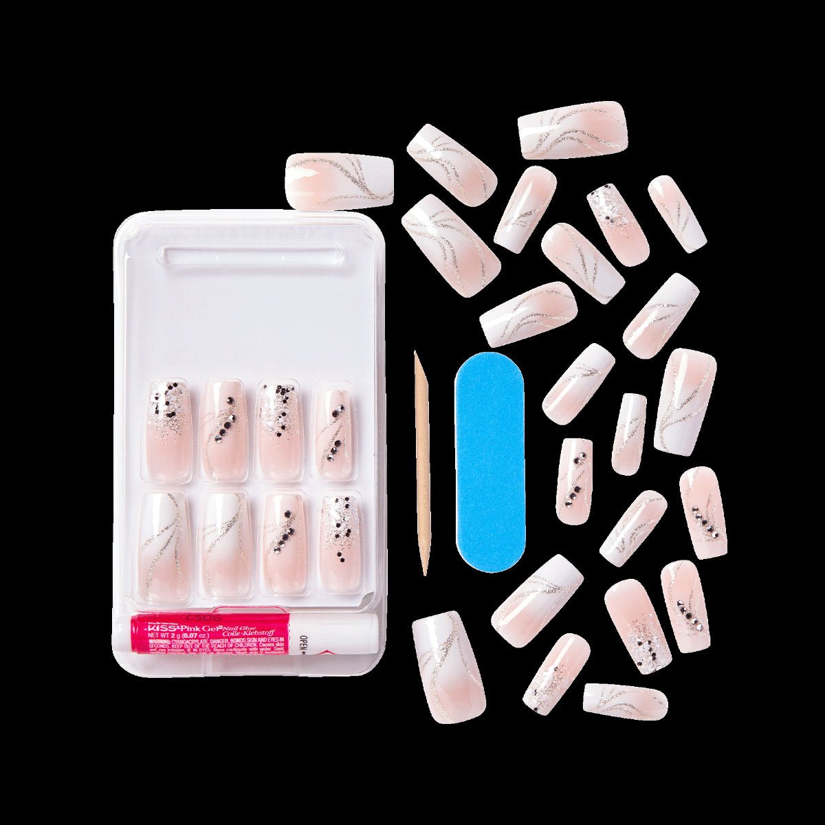 KISS Premium Classy Nails Crystal Crown - VIP Extensions