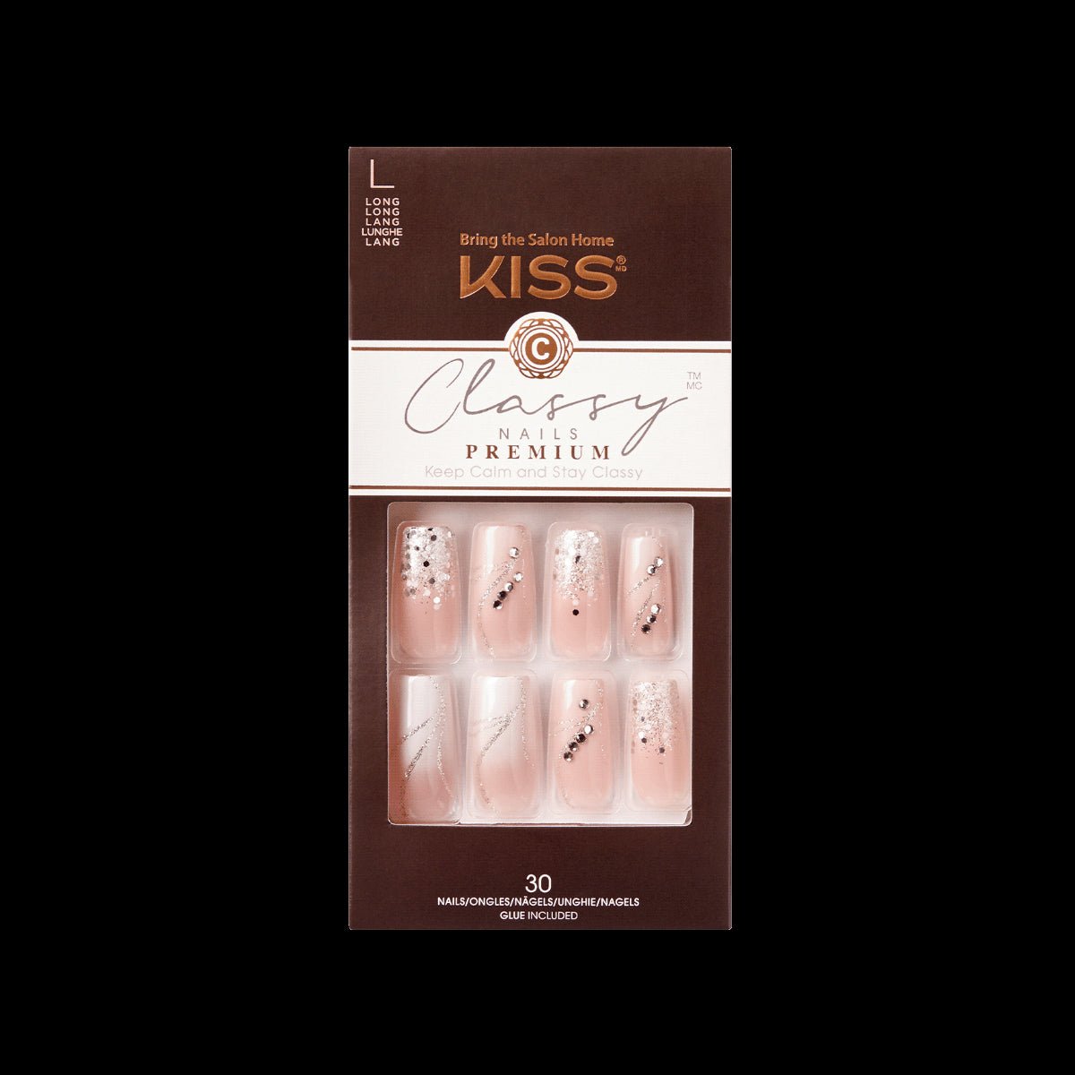 KISS Premium Classy Nails Crystal Crown - VIP Extensions