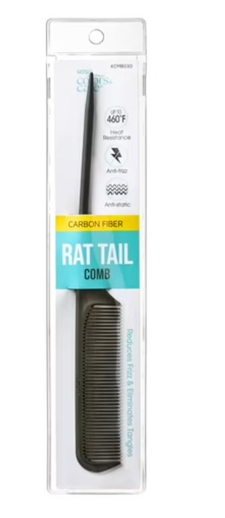 Kiss Professional Carbon Fiber Rat Tail Comb - VIP Extensions