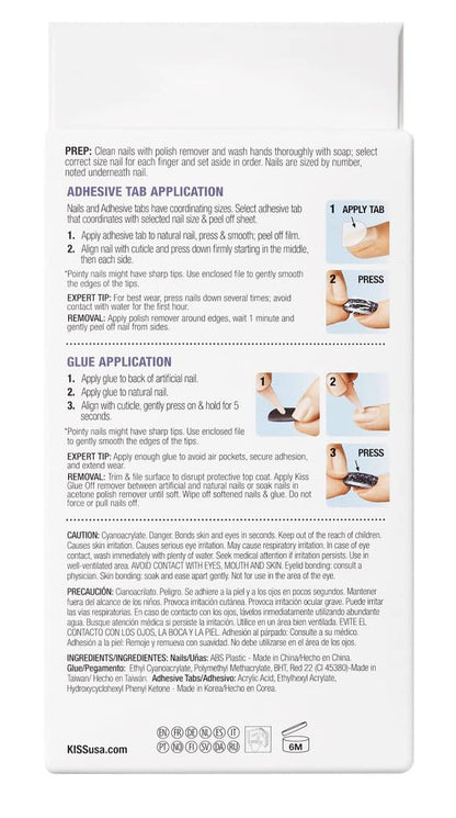 KISS Voguish Fantasy Nails Ready - to - Wear - VIP Extensions