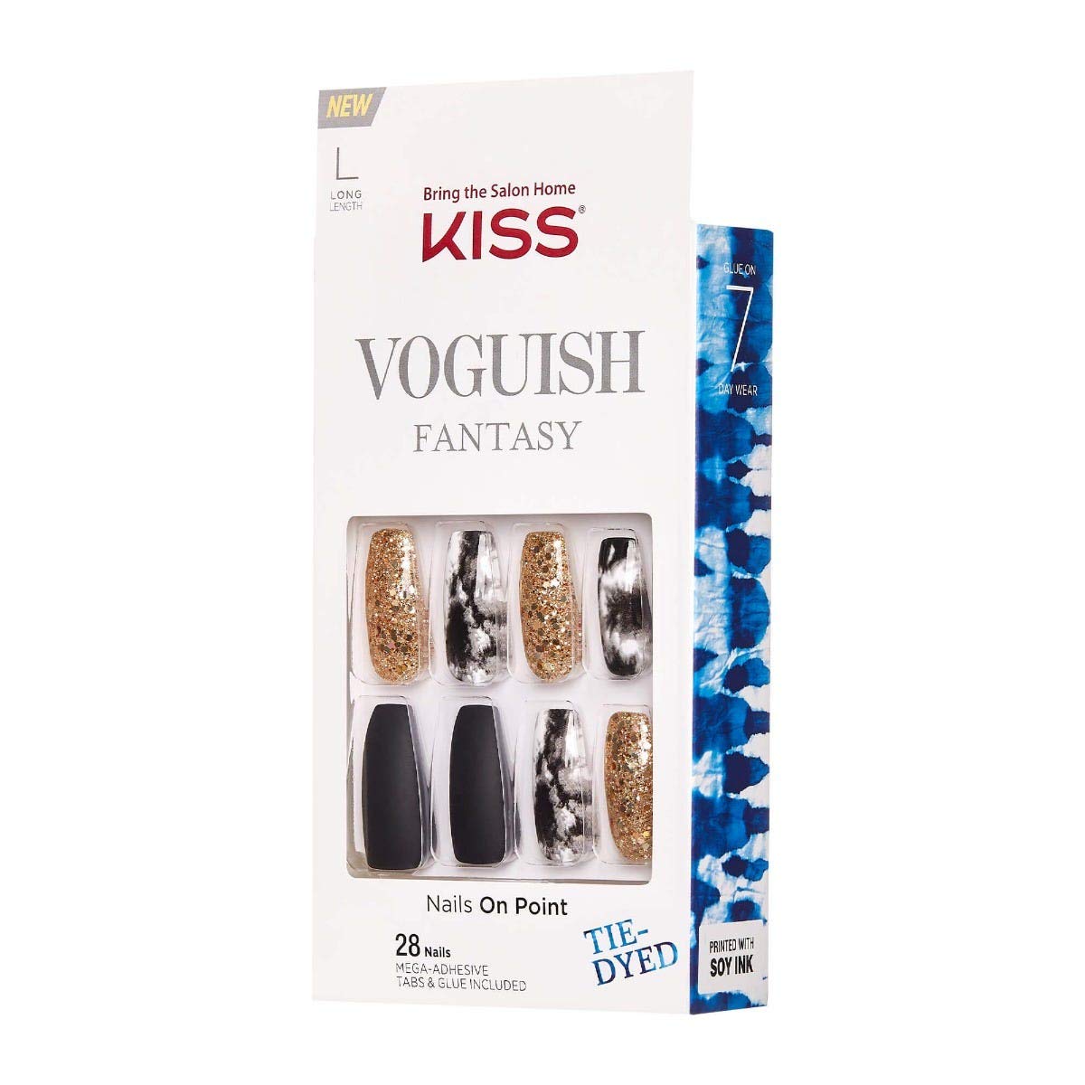 KISS Voguish Fantasy Nailsc Ready - to - Wear - VIP Extensions