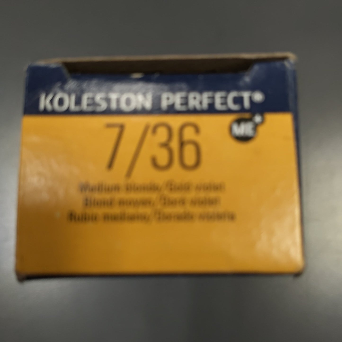 koleston perfect 7/36 tl.color.tube medium blonde /gold violet - VIP Extensions