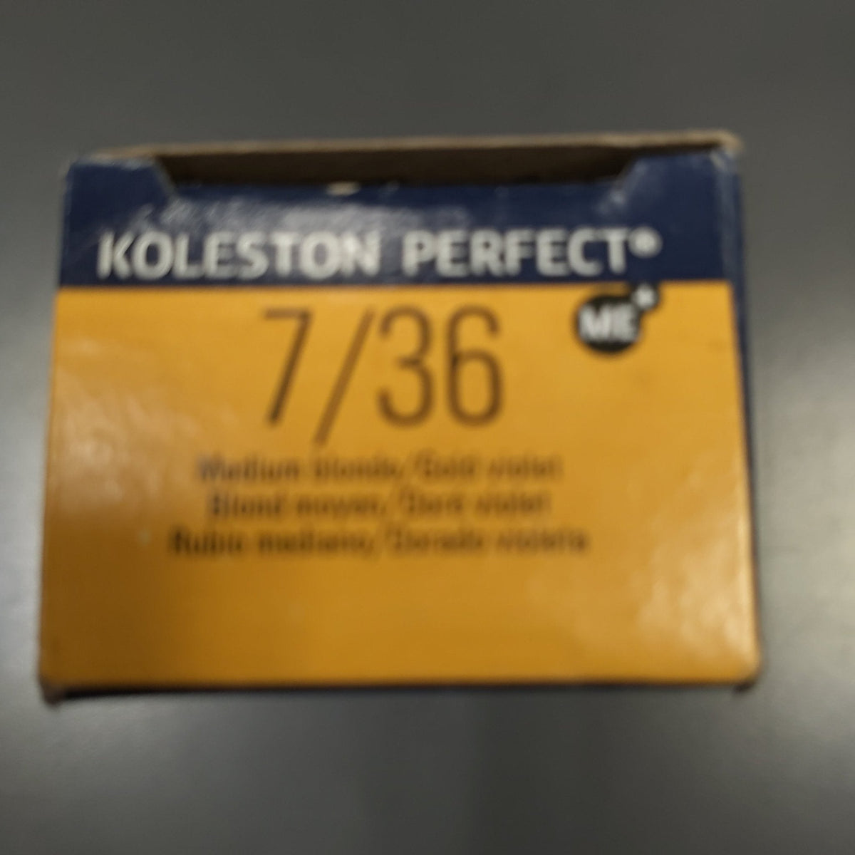 Wella Koleston Perfect Permanent Creme Hair Color, 2 oz - 7/36 Medium Blonde Gold Violet