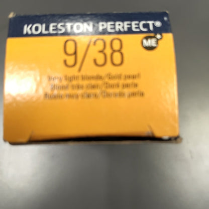 Wella Koleston Perfect Permanent Creme Hair Color, 2 oz - 9/38 Very Light Blonde Gold Pearl