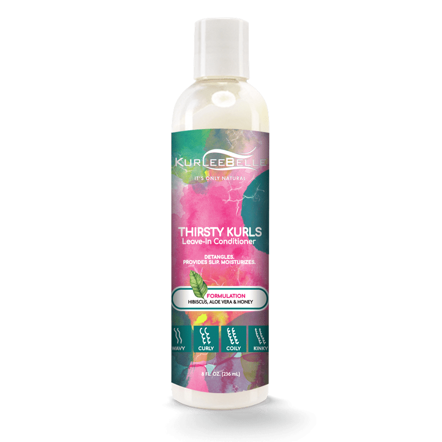 KurleeBelle Thirsty Kurls Leave - In Conditioner 8oz - VIP Extensions