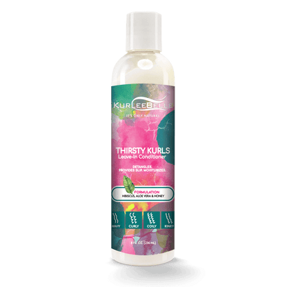 KurleeBelle Thirsty Kurls Leave - In Conditioner 8oz - VIP Extensions