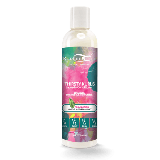 KurleeBelle Thirsty Kurls Leave - In Conditioner 8oz - VIP Extensions