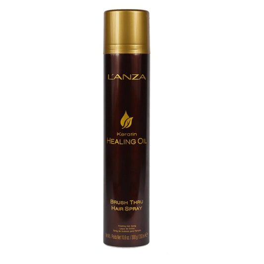 L Anza Keratin Healing Oil Brush Thru Hairspray 10.6 oz - VIP Extensions