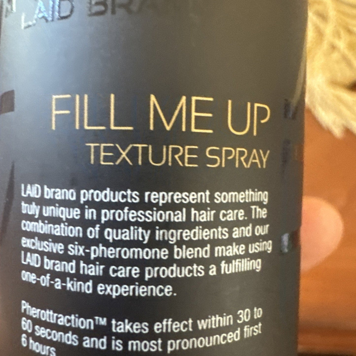 Laid Brand Fill Me Up Texture Spray 5.4 Oz(cap Missing) - VIP Extensions