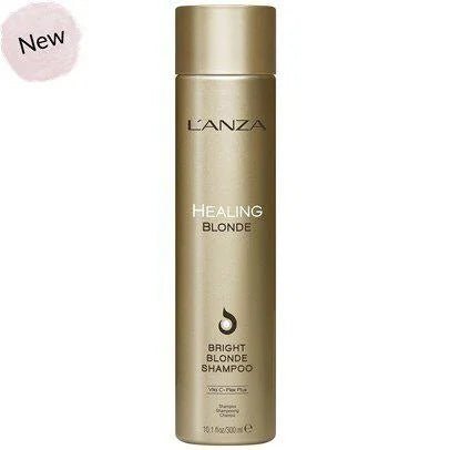 L'anza Healing Blonde Bright Shampoo, Formulated for Natural & Decolourized Blonde Hair, Boosts Shine and Brightness While Healing, with Sulfate-Free, Paraben-Free 10.1 OZ - VIP Extensions