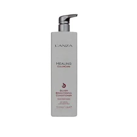 L’anza Healing Colorcare Silver Brightening Conditioner, for Silver, Gray, White, Blonde & Highlighted Hair – Boosts Shine and Brightness While Healing 33.8 OZ - VIP Extensions
