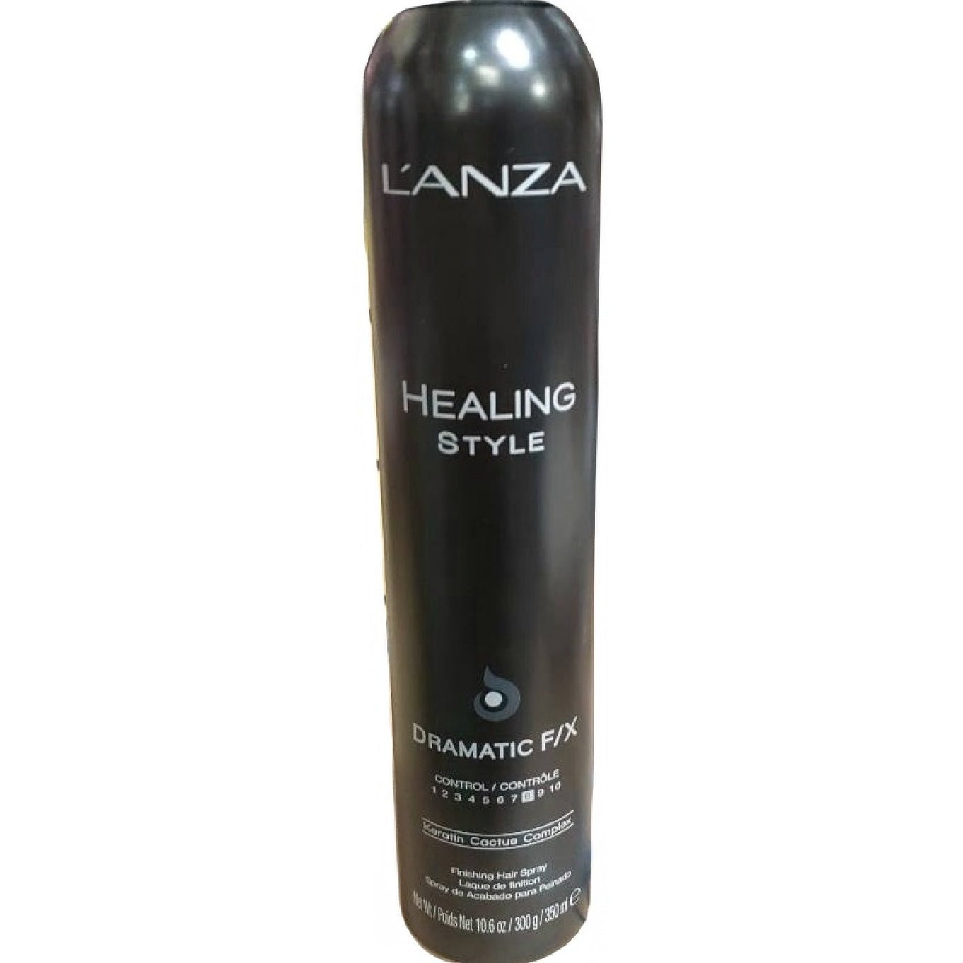 L'Anza Healing Style Dramatic F/X Hair Spray with Strong Hold Effect, Eliminates Frizz, Nourishes, and Restructures the Hair While Styling 10.6 OZ - VIP Extensions