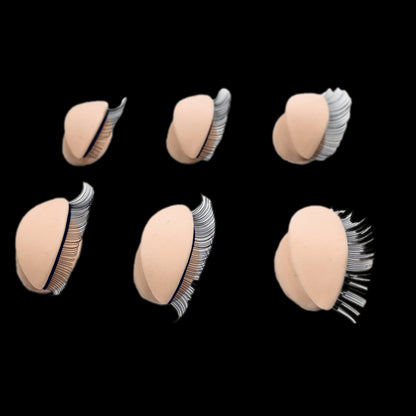 Lashes Training Head Eyes replacement Set of 3 pairs - VIP Extensions