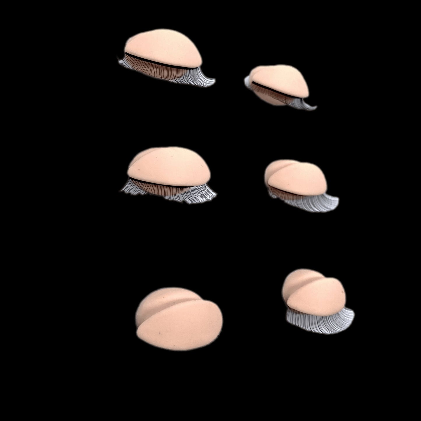 Lashes Training Head Eyes replacement Set of 3 pairs - VIP Extensions