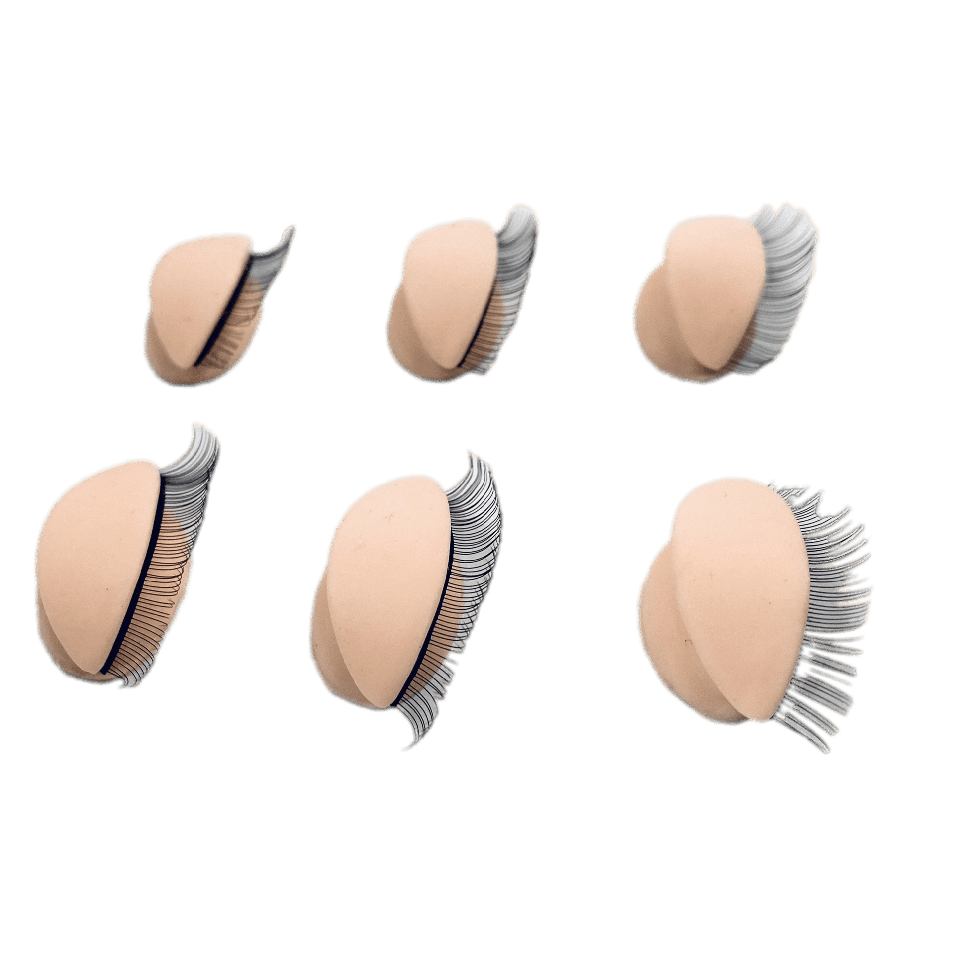 Lashes Training Head Eyes replacement Set of 3 pairs - VIP Extensions