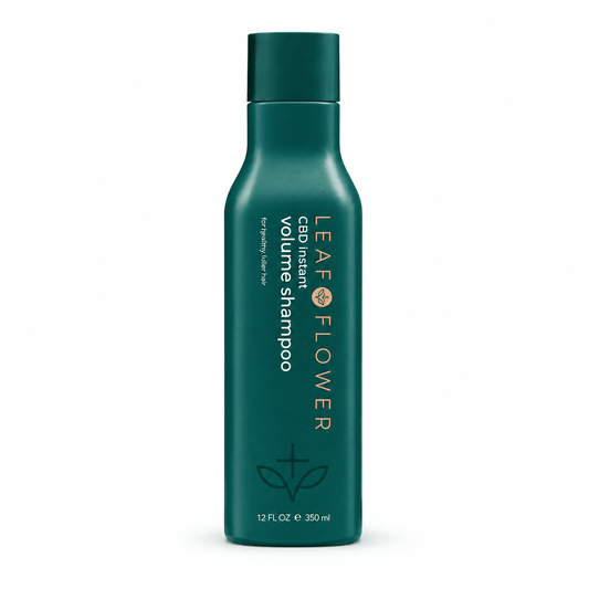 Leaf & Flower CBD Instant Volume Shampoo 12 oz 350ml NEW Salon - VIP Extensions