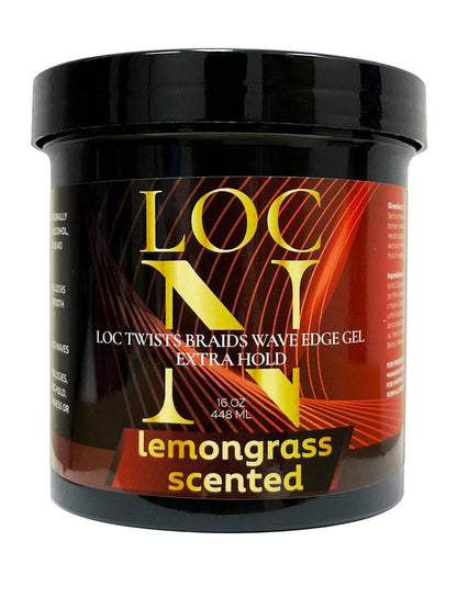 LOC N Twists Braids Wave Edge Gel Extra Strong Hold, 16oz./448ml. (Lemongrass Scented) - VIP Extensions
