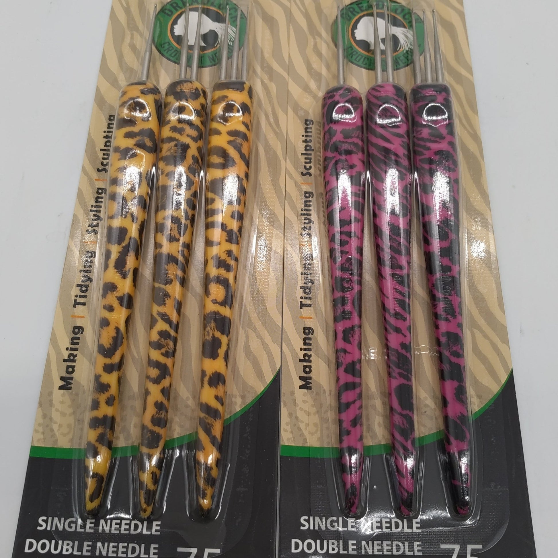 Looks Animal Print Handle Dreadlock Crochet Singke/Double/triple 3pcs Set - VIP Extensions