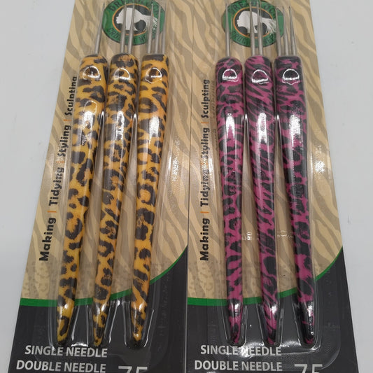 Looks Animal Print Handle Dreadlock Crochet Singke/Double/triple 3pcs Set - VIP Extensions