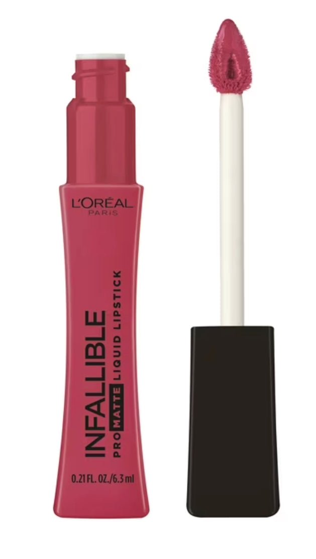 L'Oreal Paris Infallible Pro Matte Liquid Lipstick, Raspberry Rose 0.21 oz - VIP Extensions