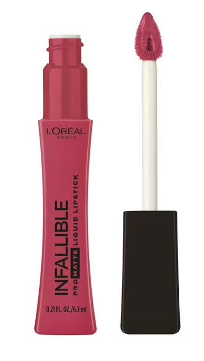 L'Oreal Paris Infallible Pro Matte Liquid Lipstick, Raspberry Rose 0.21 oz - VIP Extensions