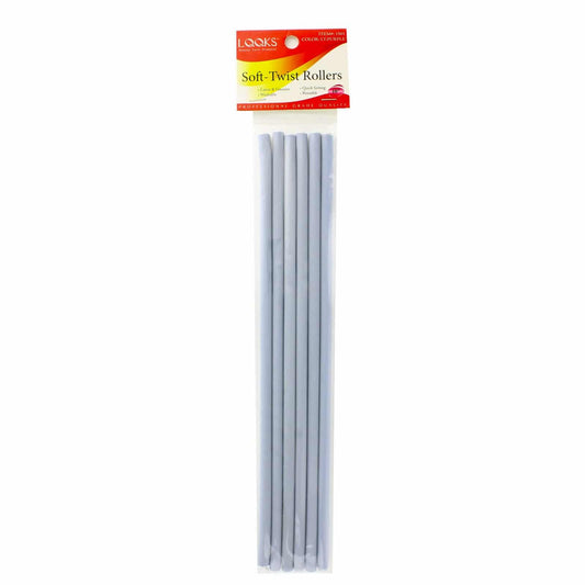 LQQKS 10" Soft - Twist Roller 6ct. Gray - VIP Extensions