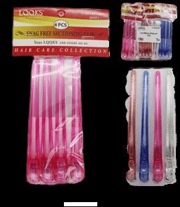 LQQKS 4.75"/12CM SNAG FREE SECTIONING CLIP ASST - VIP Extensions