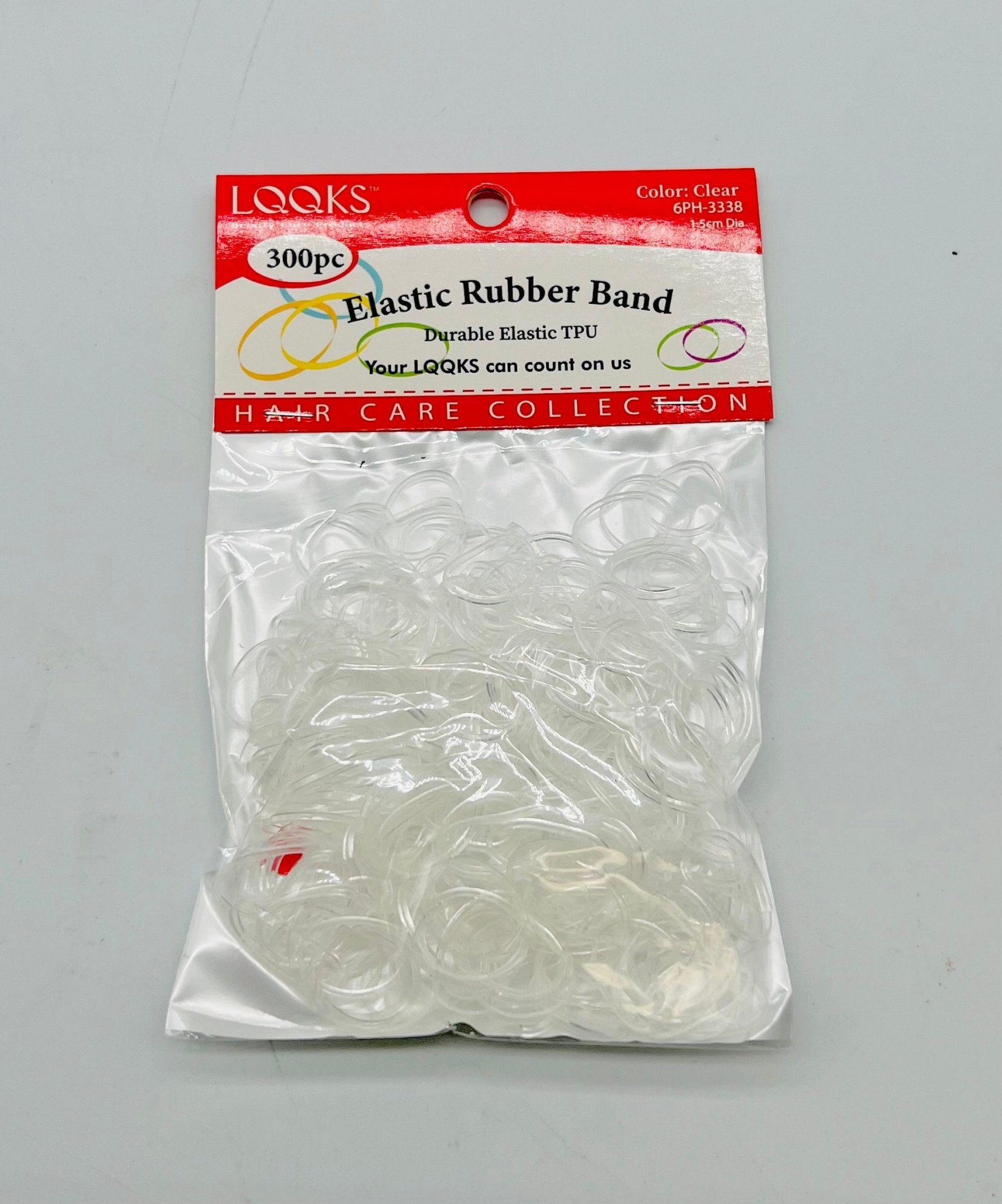 LQQKS Elastic Rubber Band 300 pcs - Clear - VIP Extensions