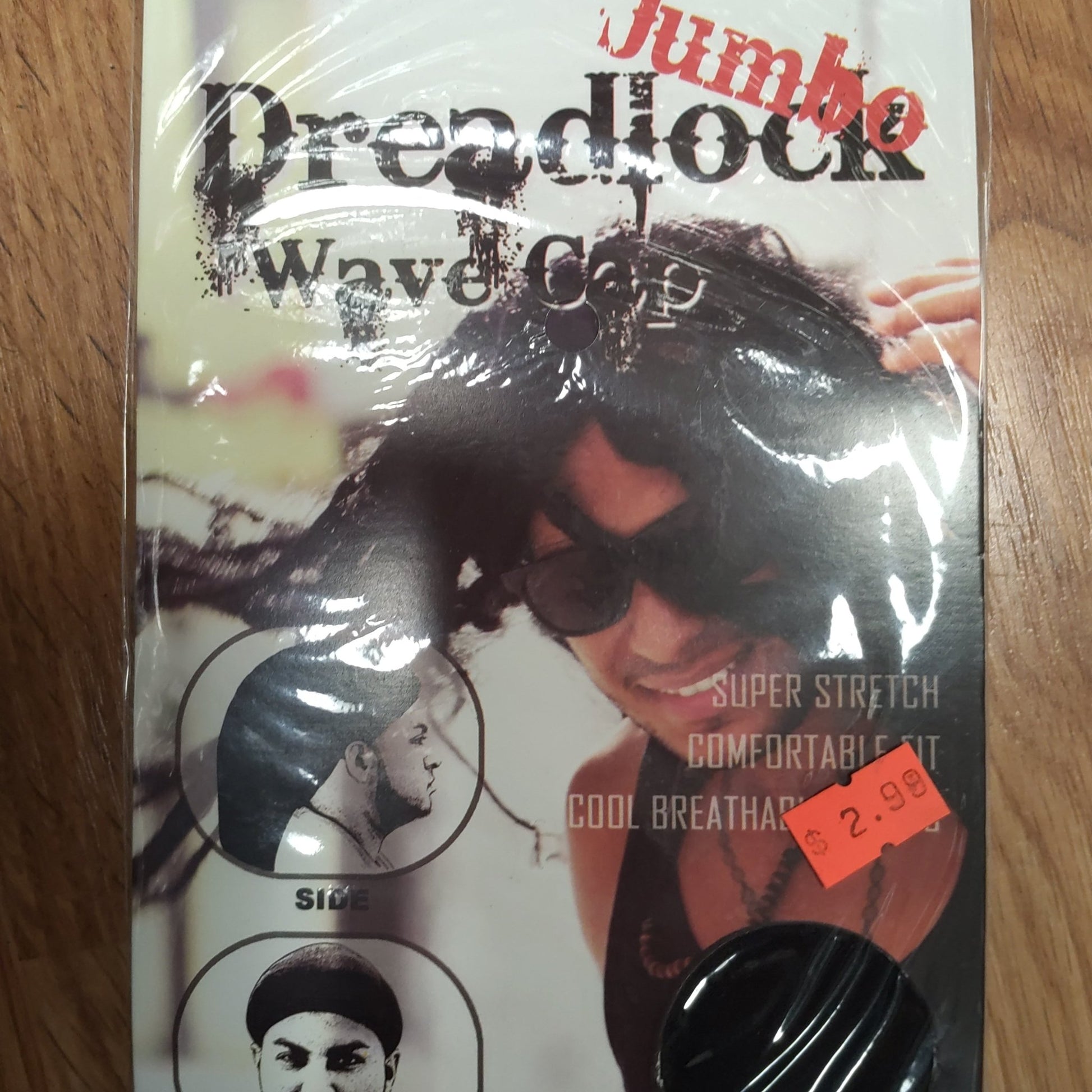 LQQKS Jumbo Dreadlock Wave Cap Black - VIP Extensions