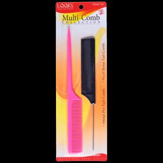 LQQKS Metal Pin Tail Comb & Pearl Bone Tail Comb - VIP Extensions